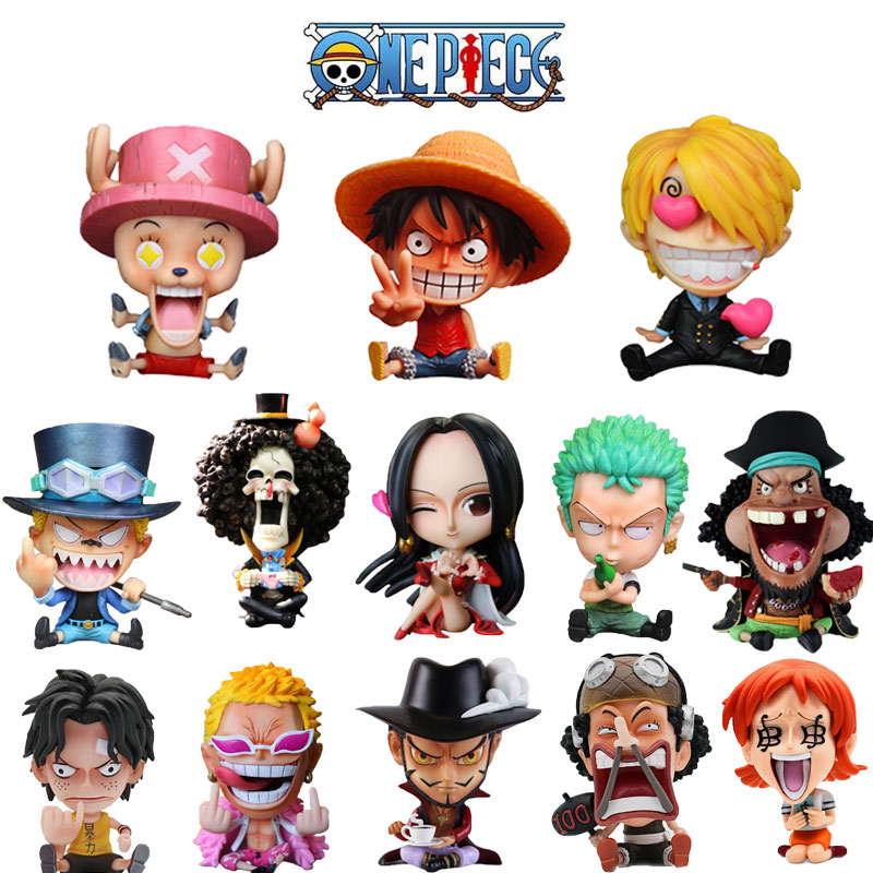 16 Style Anime One Piece Luffy Zoro PVC Action Figures Cute Figure Toys Dolls Model Collection 1 - One Piece Figure