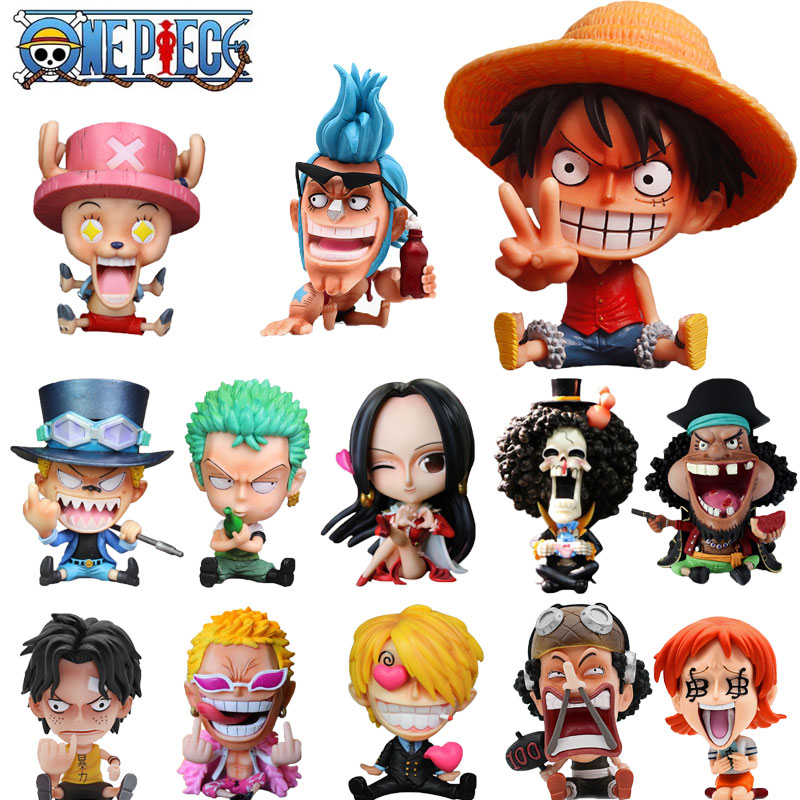 16 Style Anime One Piece Luffy Zoro PVC Action Figures Cute Figure Toys Dolls Model Collection 2 - One Piece Figure