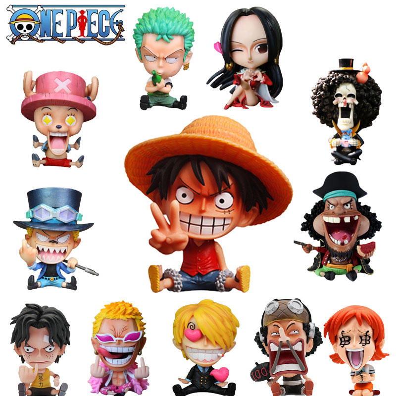 16 Style Anime One Piece Luffy Zoro PVC Action Figures Cute Figure Toys Dolls Model Collection 3 - One Piece Figure