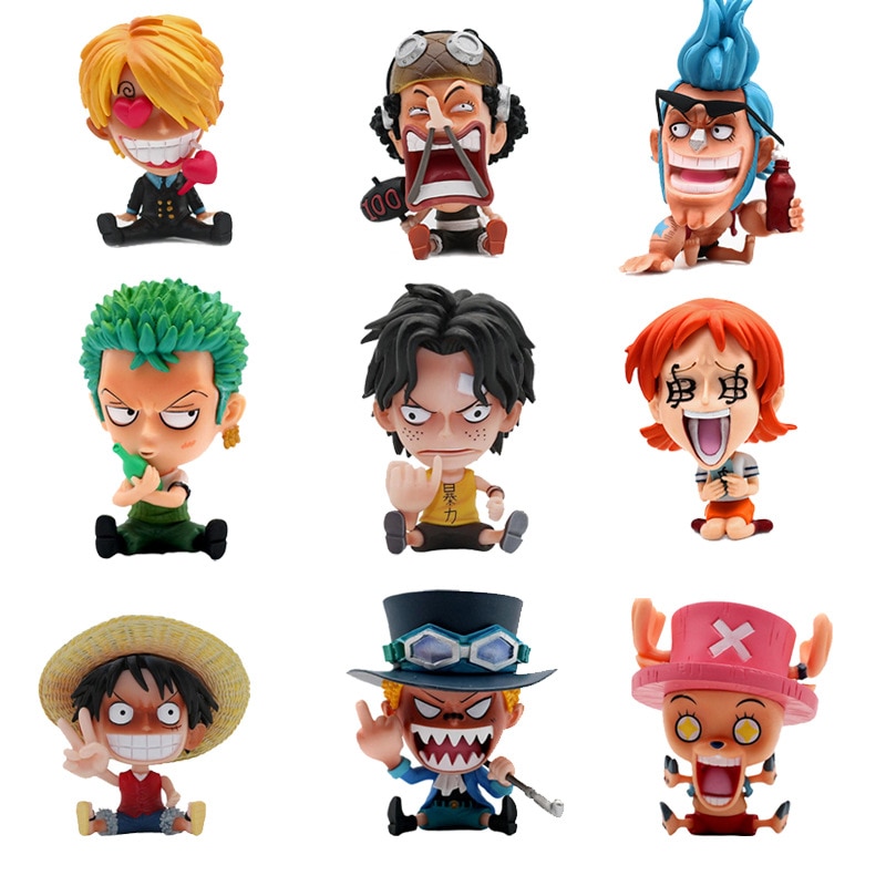 16 Style Anime One Piece Luffy Zoro PVC Action Figures Cute Figure Toys Dolls Model Collection 4 - One Piece Figure