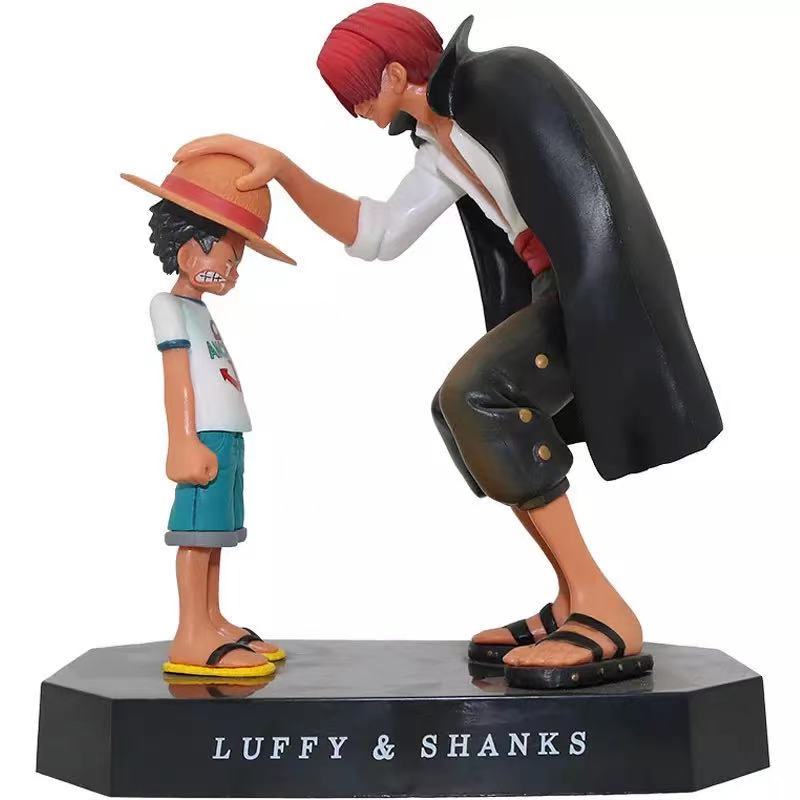 17cm One Piece Anime Figure Four Emperors Shanks Straw Hat Luffy Action Figure One Piece Sabo - One Piece Figure