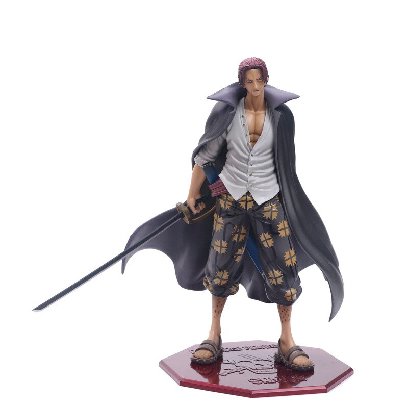 25cm Japan Anime One Piece Shanks Portrait of Pirates Red Hair Pre Painted Figure PVC Action 1 - One Piece Figure
