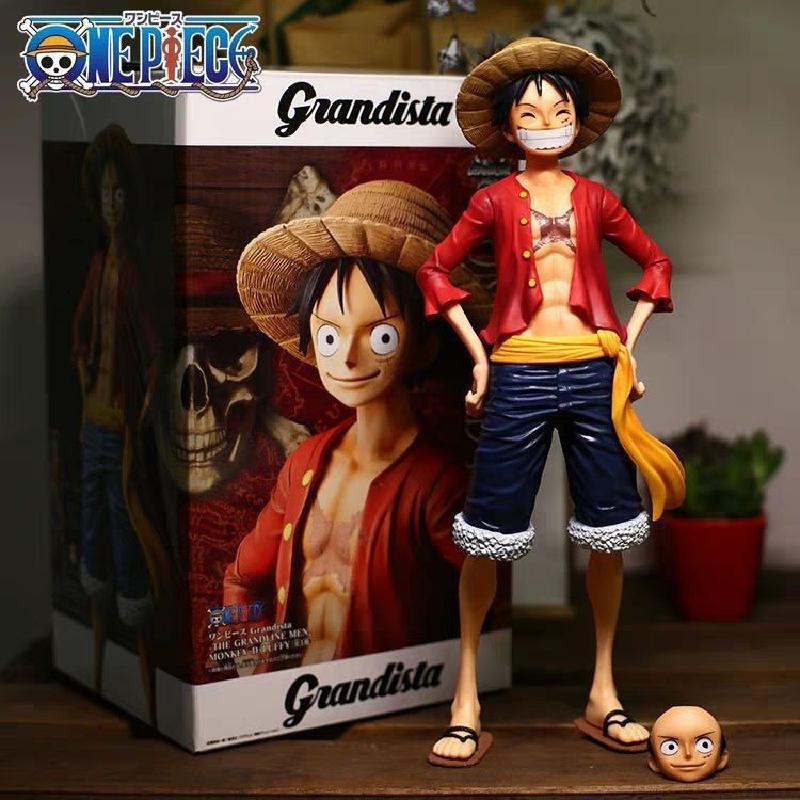 27cm Anime One Piece Figurine Ros Luffy PVC Statue Action Figure Monkey D Luffy Classic Smiley 1 - One Piece Figure