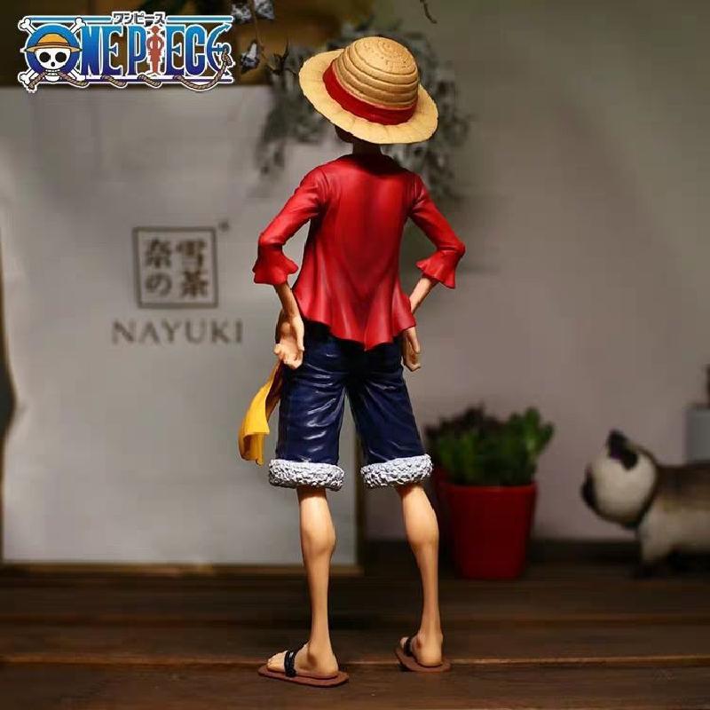 27cm Anime One Piece Figurine Ros Luffy PVC Statue Action Figure Monkey D Luffy Classic Smiley 3 - One Piece Figure