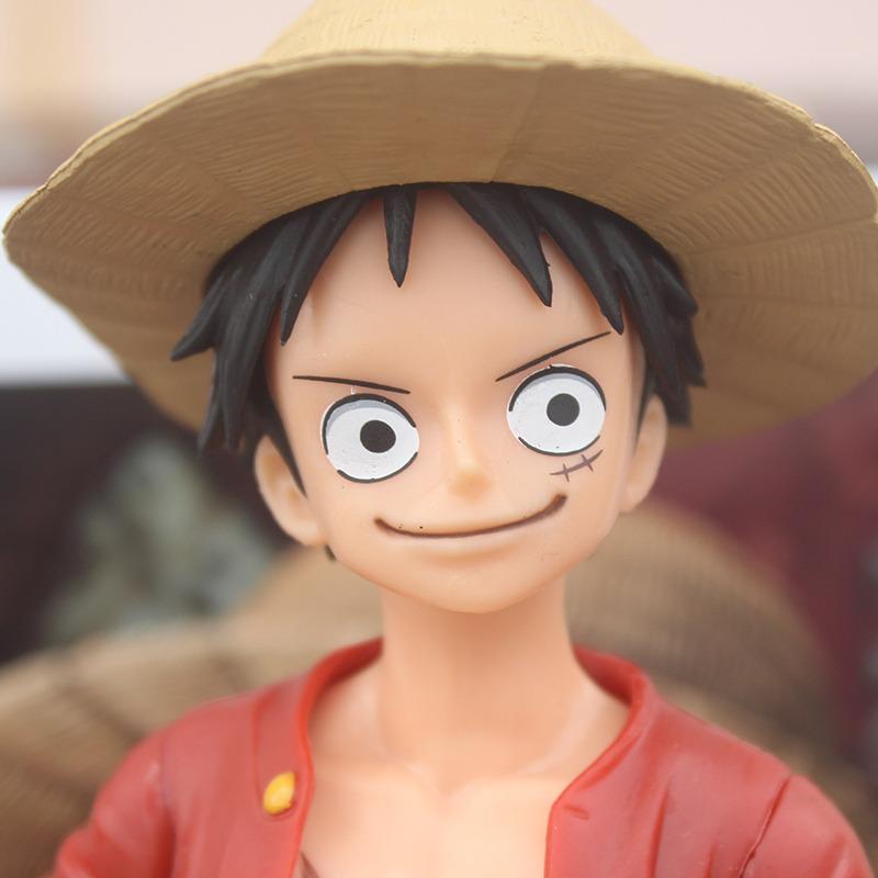 27cm Anime One Piece Figurine Ros Luffy PVC Statue Action Figure Monkey D Luffy Classic Smiley 5 - One Piece Figure