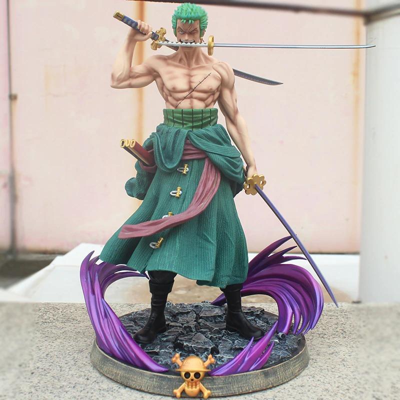 37 cm anime one piece zoro statue action figure - One Piece Figure