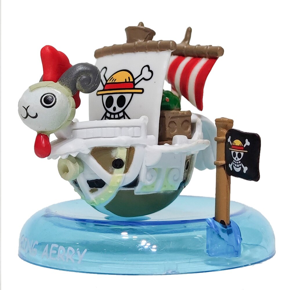 6pcs Anime One Piece Thousand Sunny Pirate Ship Figures Navy Boat Model Going Merry Model Mini 2 - One Piece Figure
