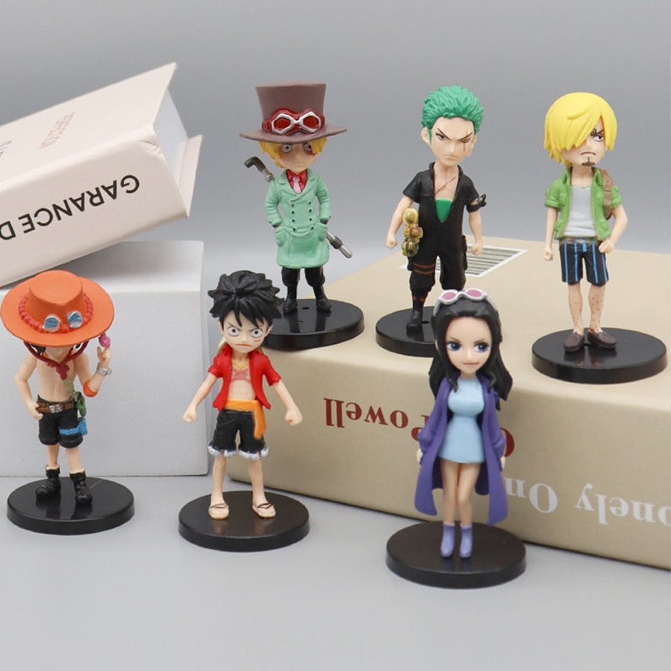 6pcs set Anime One Piece Action Figure PVC Luffy New Action Collectible Model Decorations Doll Children 1 - One Piece Figure