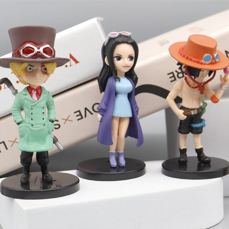 6pcs set Anime One Piece Action Figure PVC Luffy New Action Collectible Model Decorations Doll Children 3 - One Piece Figure