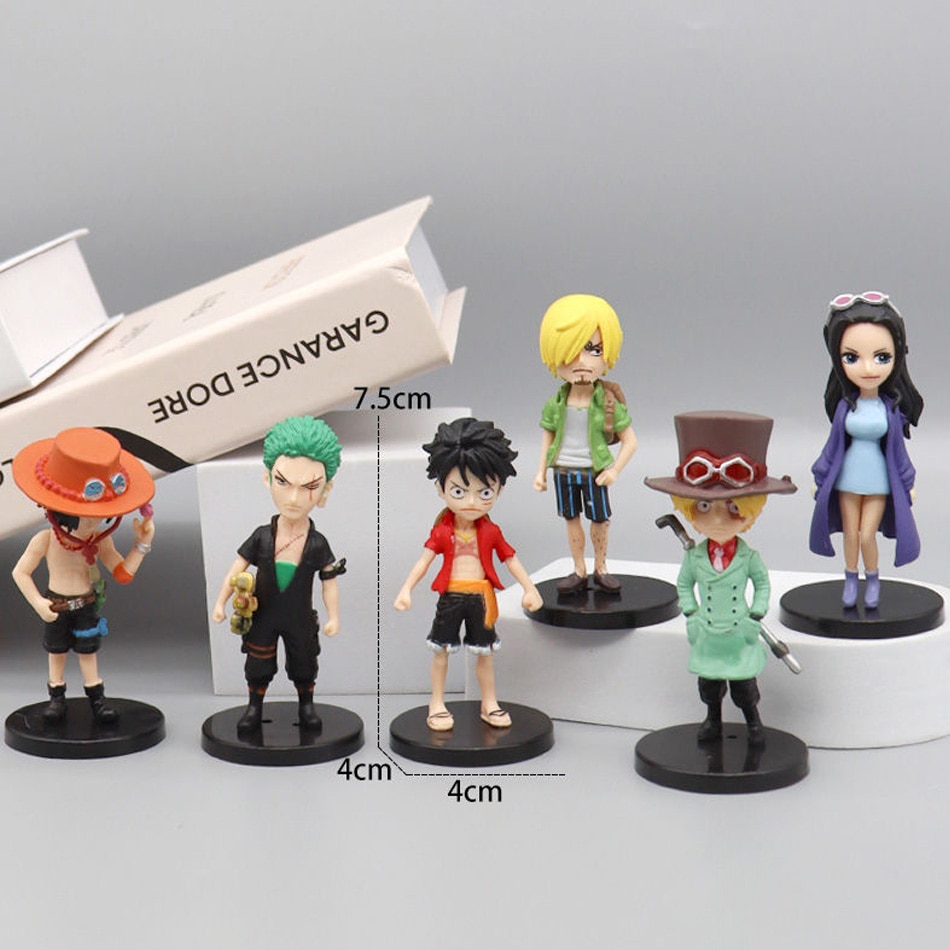 6pcs set Anime One Piece Action Figure PVC Luffy New Action Collectible Model Decorations Doll Children 4 - One Piece Figure