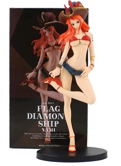 One Piece Nami Sexy Cowboy Hat Action Figure