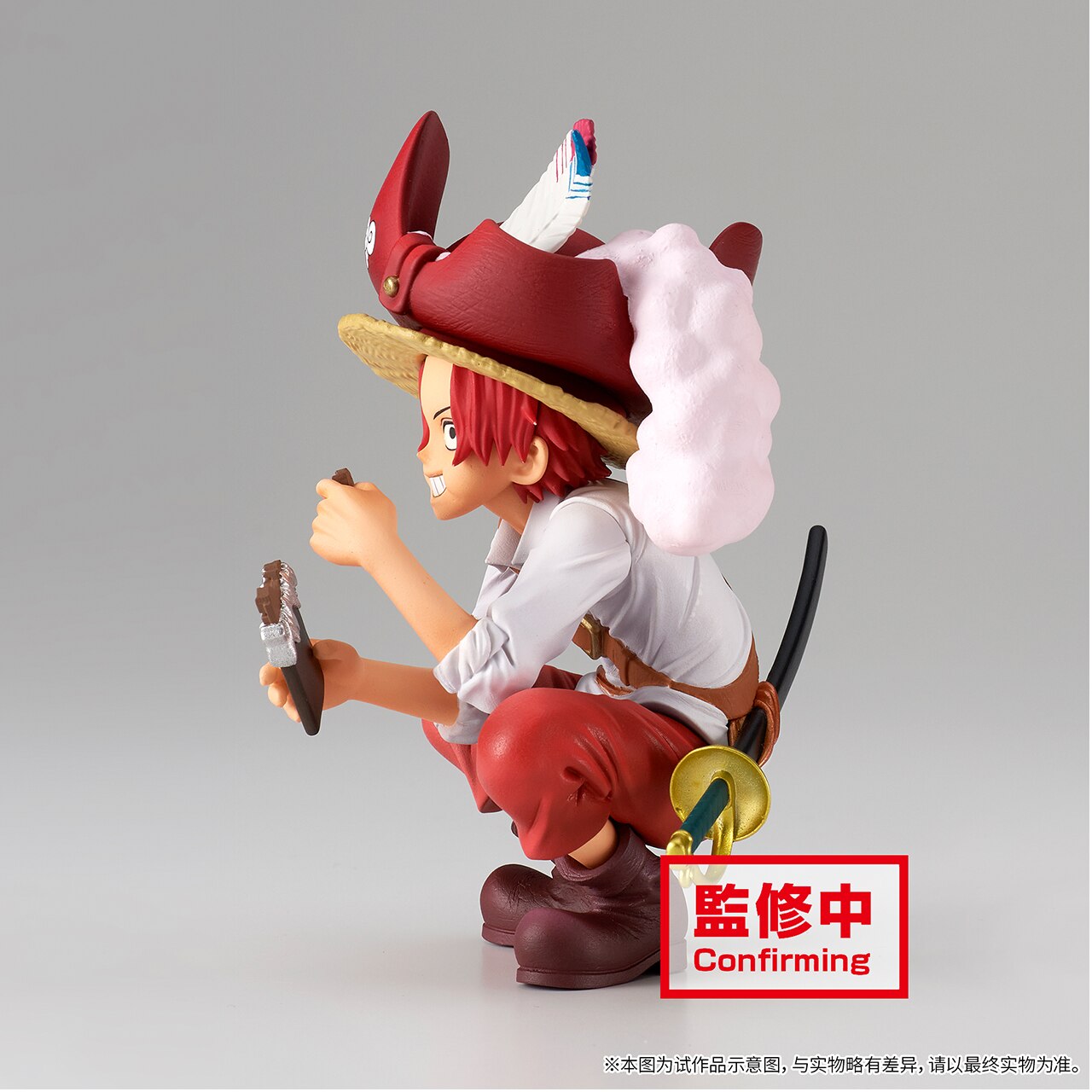 9Cm In Stock Pvc One Piece Red Head Shanks Country of Peace Static Doll Periphery Christmas 2 - One Piece Figure
