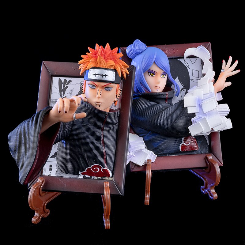 Anime One Piece Figure Ace Luffy Zoro 3D Painting GK Photo Frame Figurine Toys PVC Action 5 - One Piece Figure