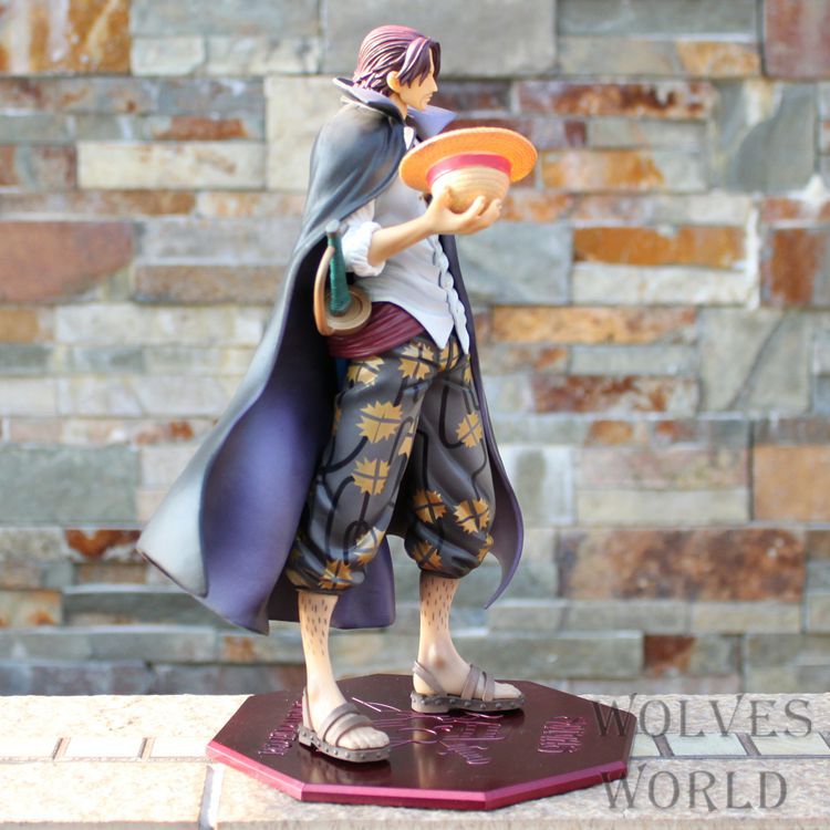 Anime One Piece P O P DX Shanks Red Haired Pirate Action Figure Collection Toy 25CM 4 - One Piece Figure
