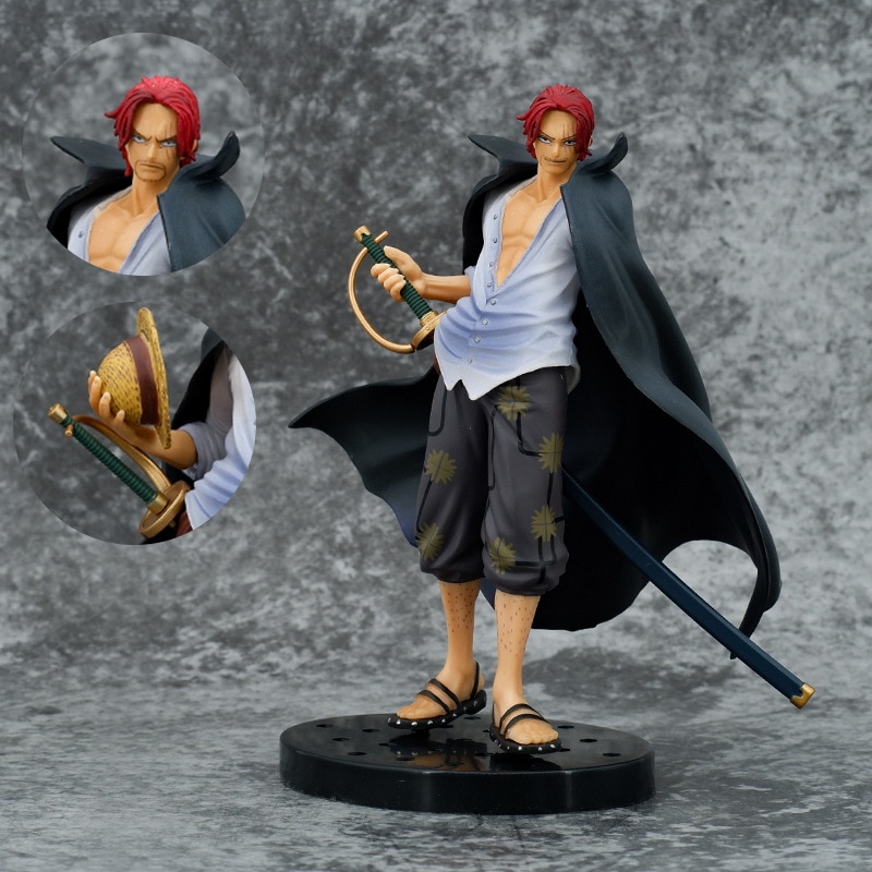 Boxed 18CM Anime ONE PIECE Red hair Shanks Hand and head replaceable PVC Action figure Model 1 - One Piece Figure