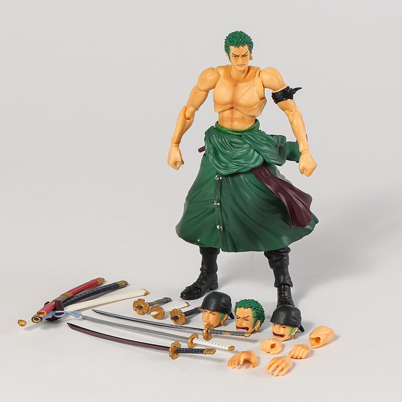 MH Variable Action Heroes One Piece Portgas D Ace Monkey D Luffy Roronoa Zoro 7 Action 3 - One Piece Figure