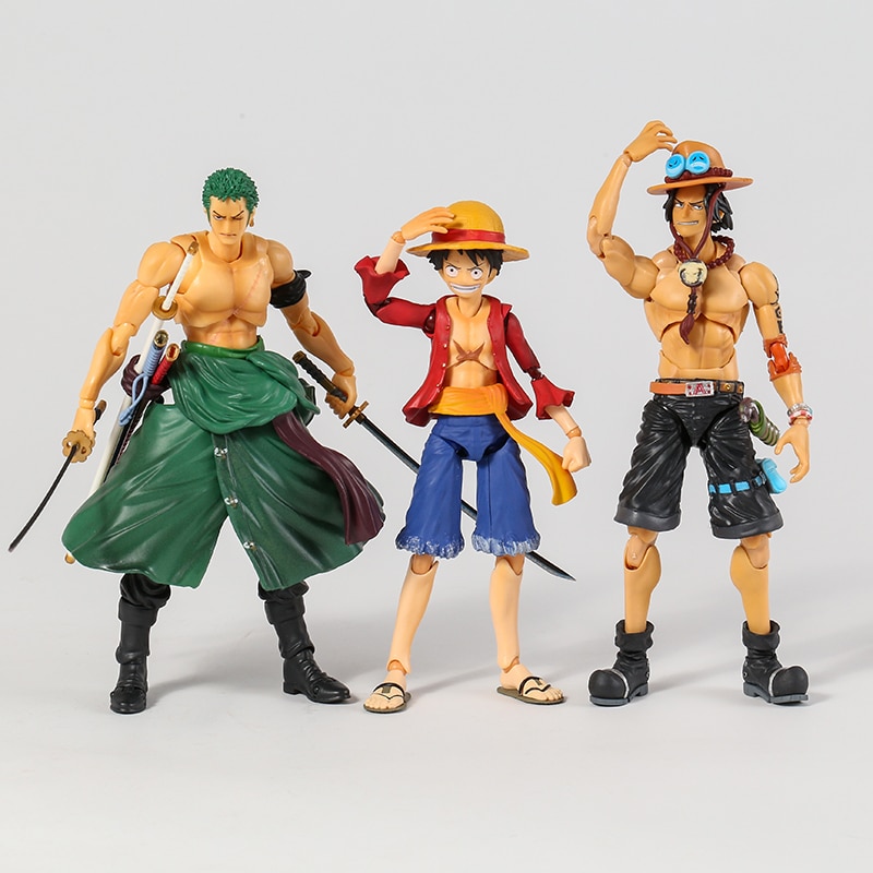 MH Variable Action Heroes One Piece Portgas D Ace Monkey D Luffy Roronoa Zoro 7 Action 4 - One Piece Figure