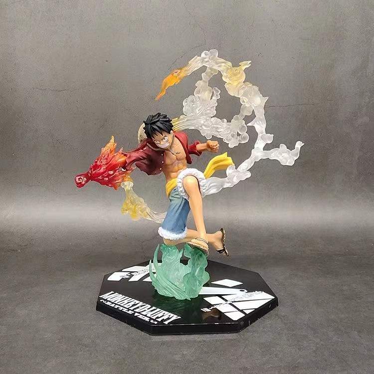 One Piece Anime Monkey D Luffy Roronoa Ace Pvc Action Model Collection Cool Stunt Figure Toy 10 - One Piece Figure