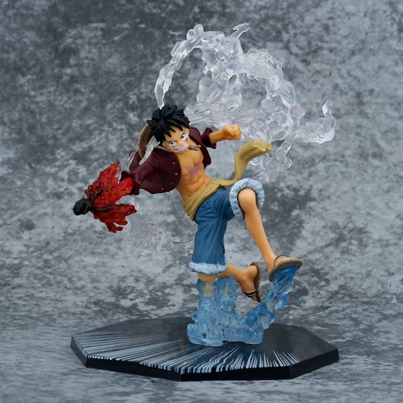 One Piece Anime Monkey D Luffy Roronoa Ace Pvc Action Model Collection Cool Stunt Figure Toy 4 - One Piece Figure