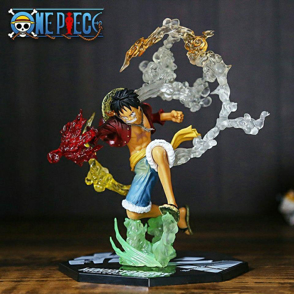 One Piece Anime Monkey D Luffy Roronoa Ace Pvc Action Model Collection Cool Stunt Figure Toy 6 - One Piece Figure