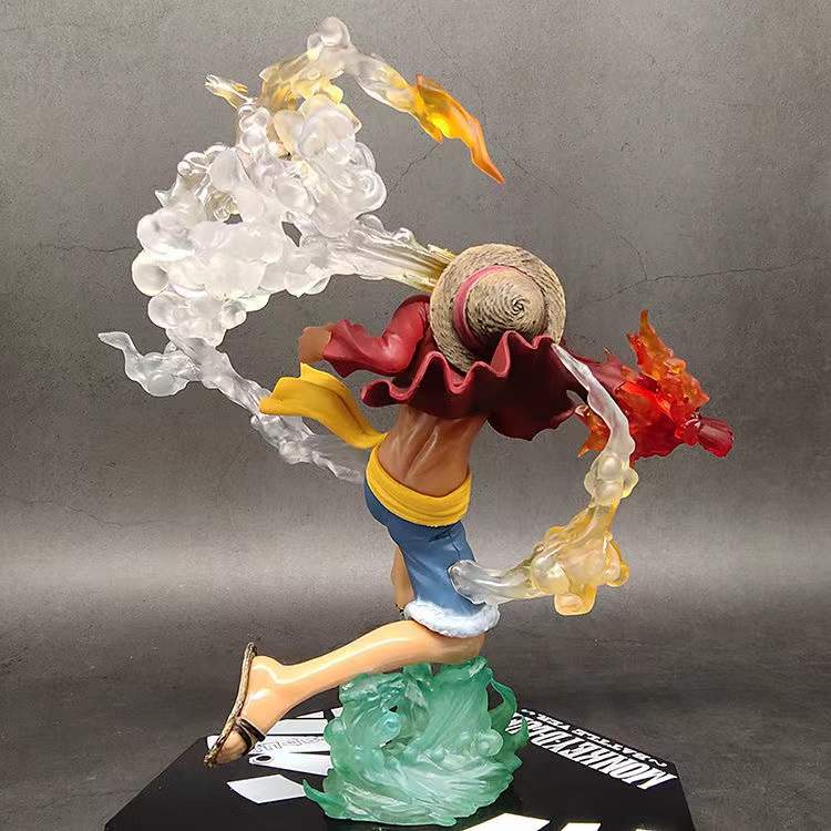 One Piece Anime Monkey D Luffy Roronoa Ace Pvc Action Model Collection Cool Stunt Figure Toy 9 - One Piece Figure