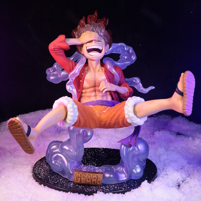 One Piece Luffy Gear 5 Anime Action Figure Sun God Nika Luffy Figurine Anime PVC Statue 2 - One Piece Figure