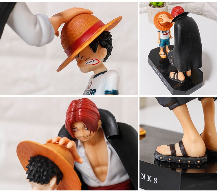 One Piece Luffy Shunks PVC Action Figures Toy 180mm One Piece Anime Monkey D Luffy Figurine 2 - One Piece Figure
