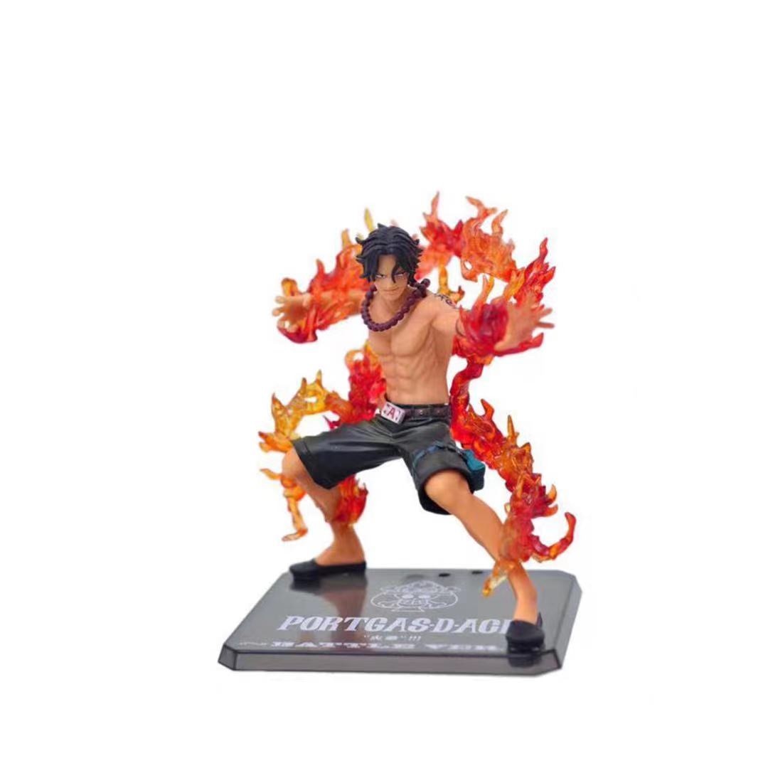 One Piece Portgas D Ace Battle Fire Action Figures Toys Japan Anime Collectible Figurines PVC Model 3 - One Piece Figure