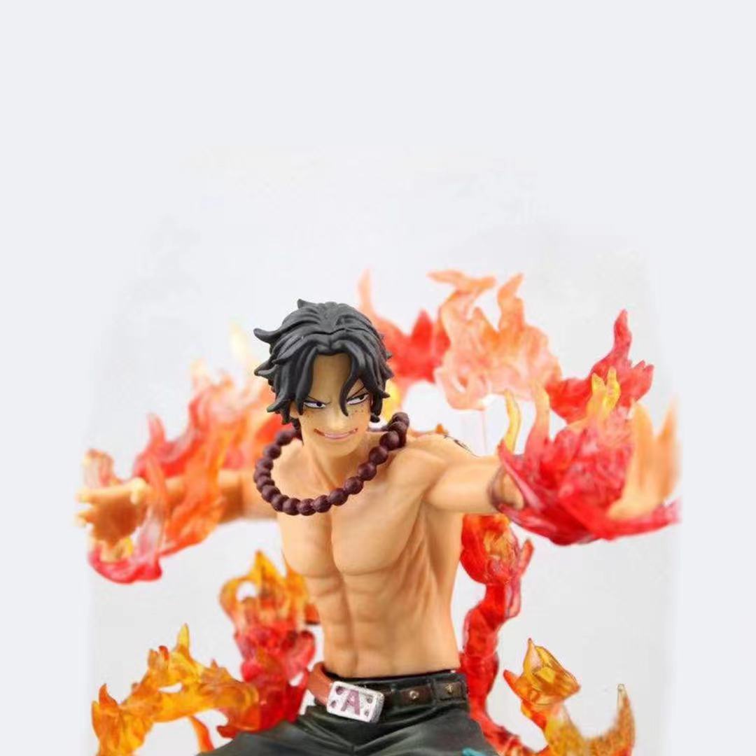 One Piece Portgas D Ace Battle Fire Action Figures Toys Japan Anime Collectible Figurines PVC Model 4 - One Piece Figure