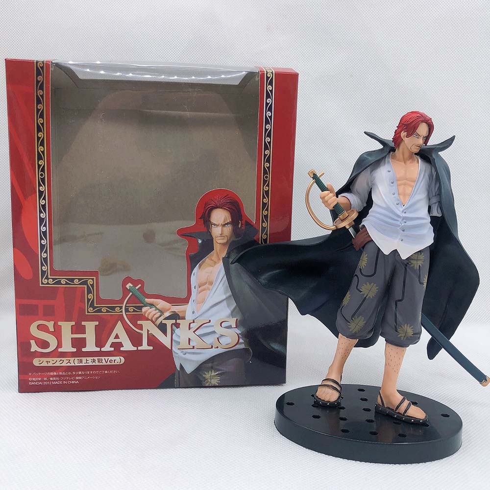 One Piece Shanks WHITE BEARD Anime Figure Newgate Edward Action Figure Toys Red Hair Model The 5 - One Piece Figure