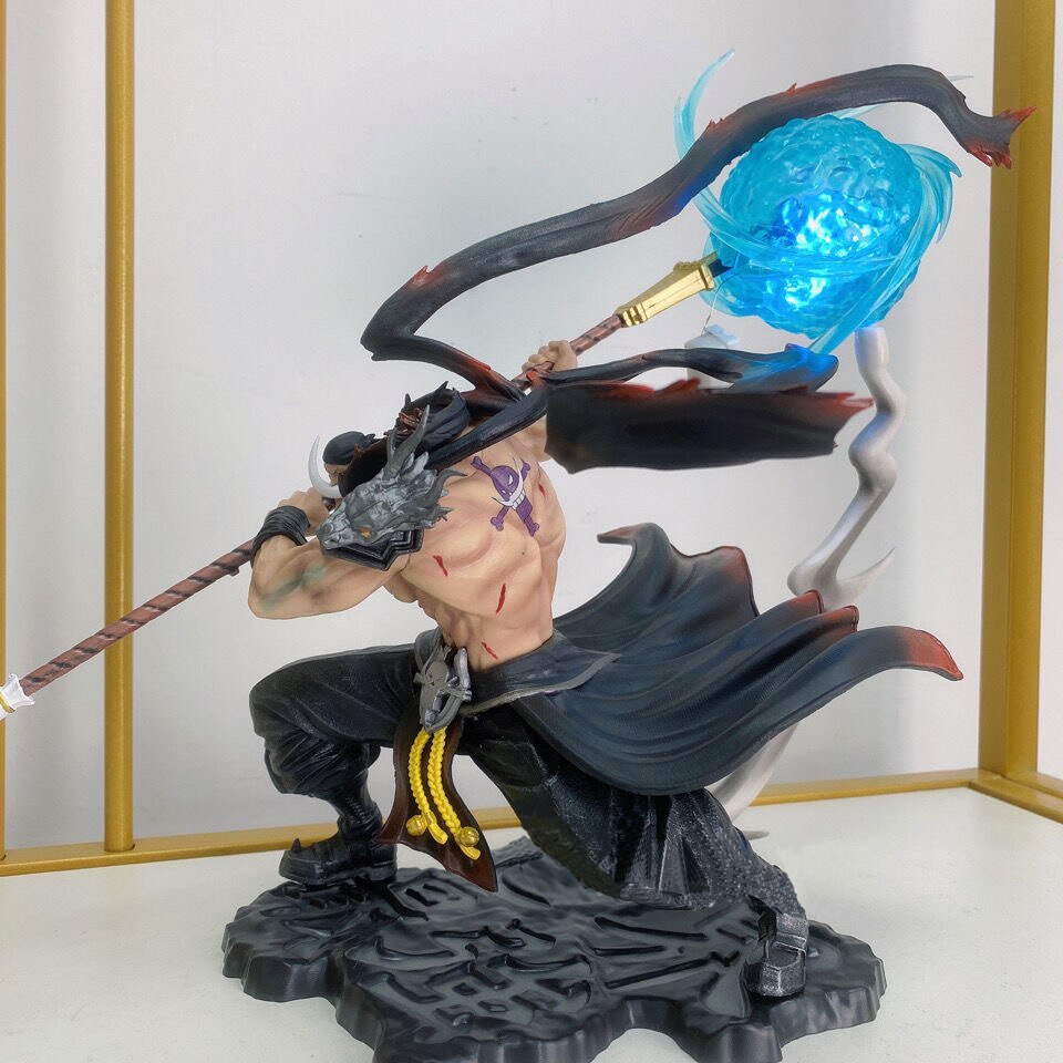 One Piece WHITE BEARD Edward Newgate Edward Pirates Action PVC SCultures With Light Collection Team Model 1 - One Piece Figure