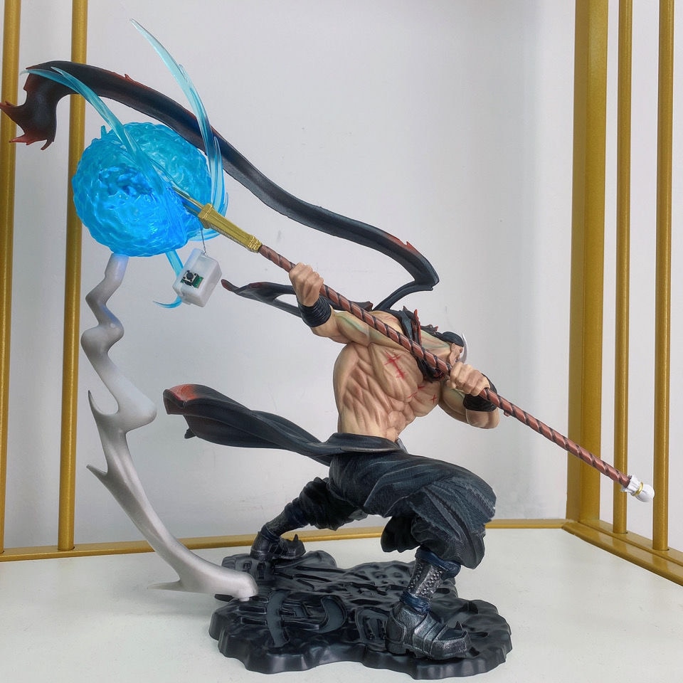 One Piece WHITE BEARD Edward Newgate Edward Pirates Action PVC SCultures With Light Collection Team Model 4 - One Piece Figure