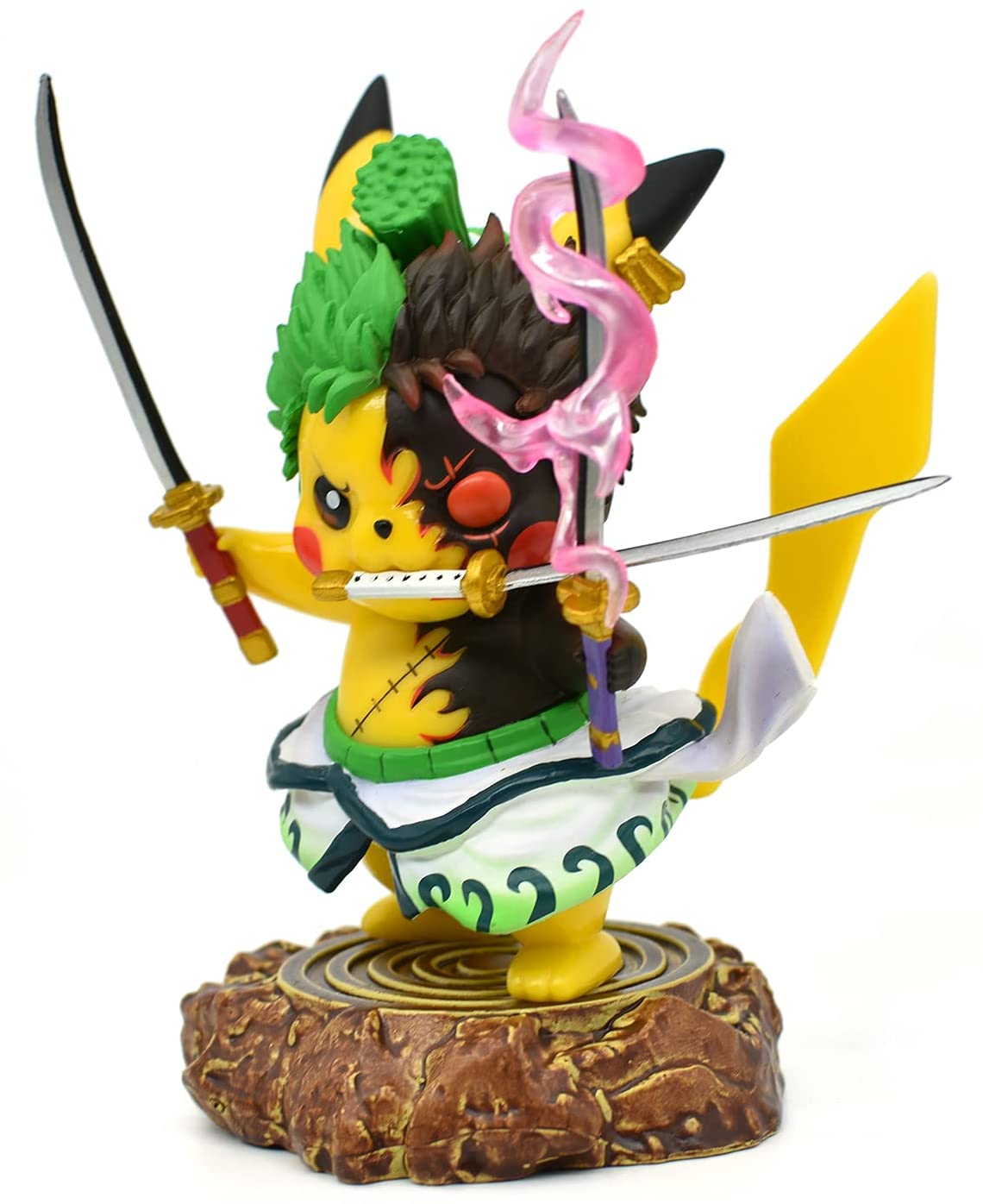 PVC 4 Pokemon Anime Kawaii Pikachu Cosplay Roronoa Zoro Action Figure Statues GK Collection Birthday Gifts 1 - One Piece Figure