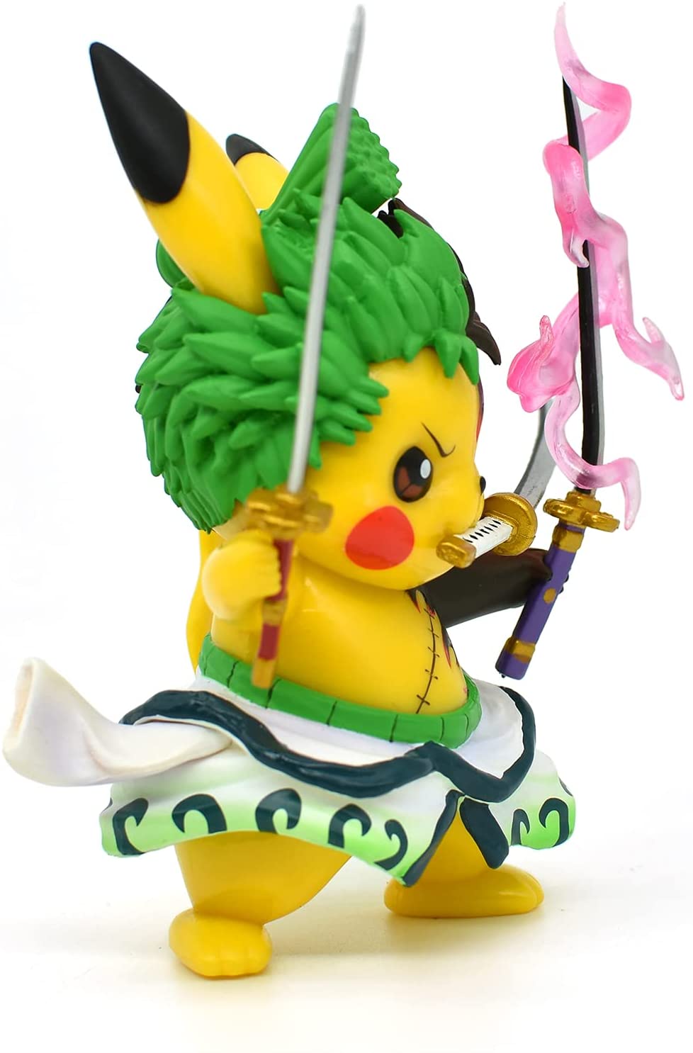PVC 4 Pokemon Anime Kawaii Pikachu Cosplay Roronoa Zoro Action Figure Statues GK Collection Birthday Gifts 2 - One Piece Figure