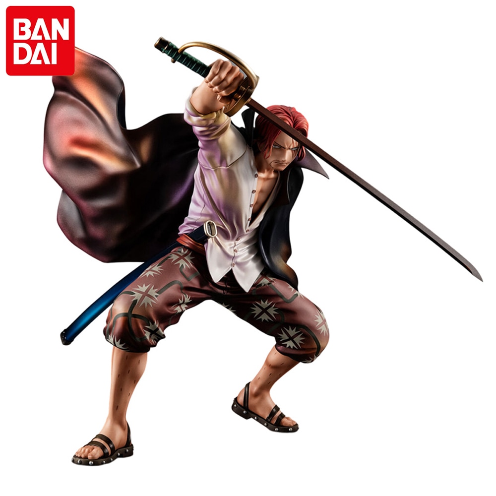 Pre Sale One Piece Anime Figure Red Hair Shanks Action Figures Memory playback Collection Model Desktop - One Piece Figure