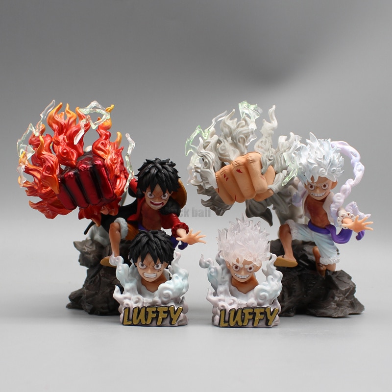 13cm One Piece Figures Nika Anime Figurine Luffy Action Figures The God Of Sun Pvc Collection 1 - One Piece Figure